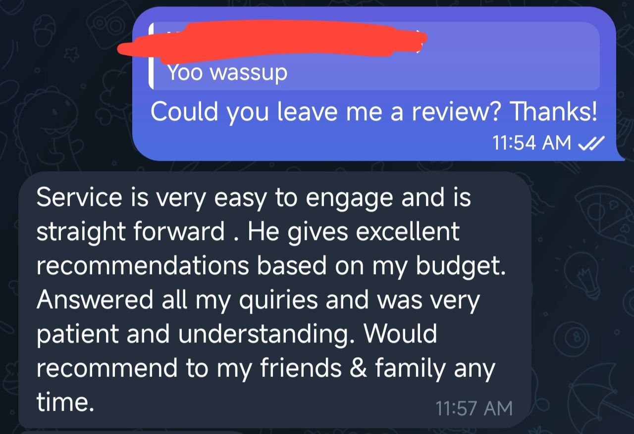 After-sales conversation screenshot 2